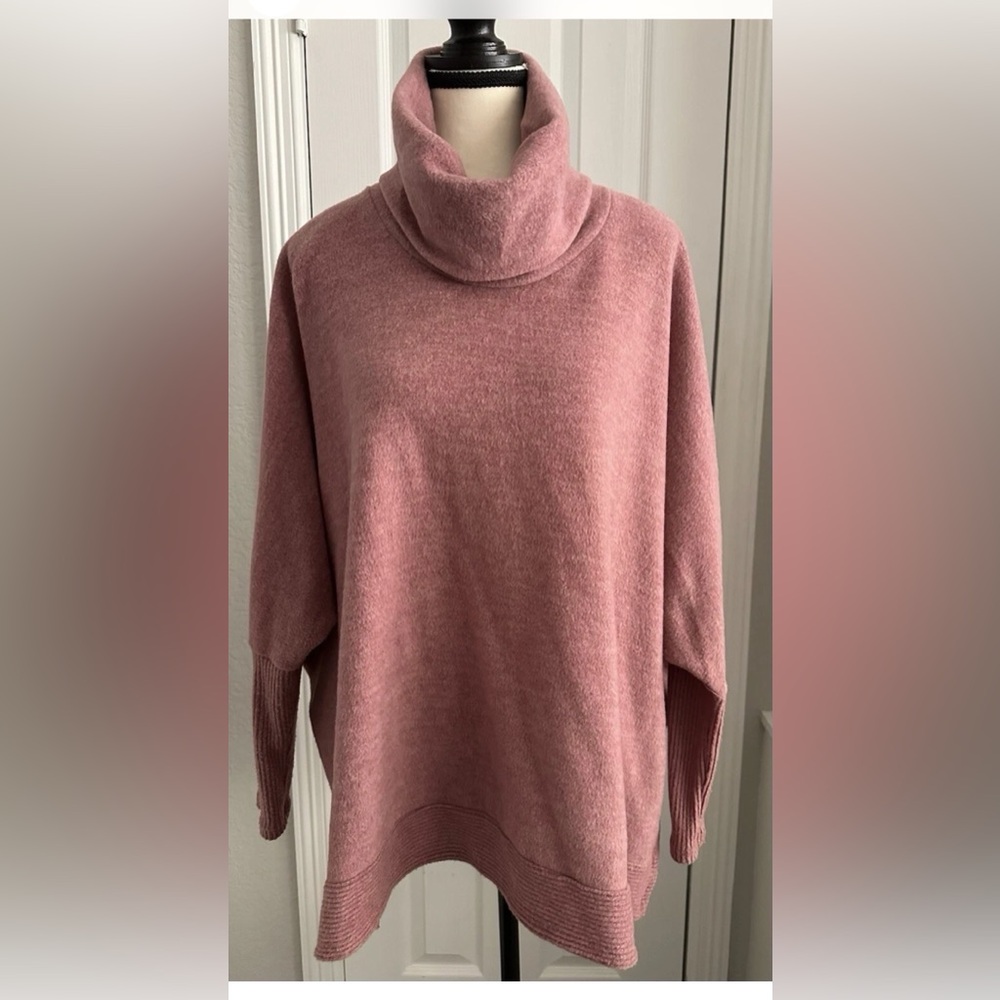 Cherish Dusty Rose Oversized Sweater/Tunic Size XS/S